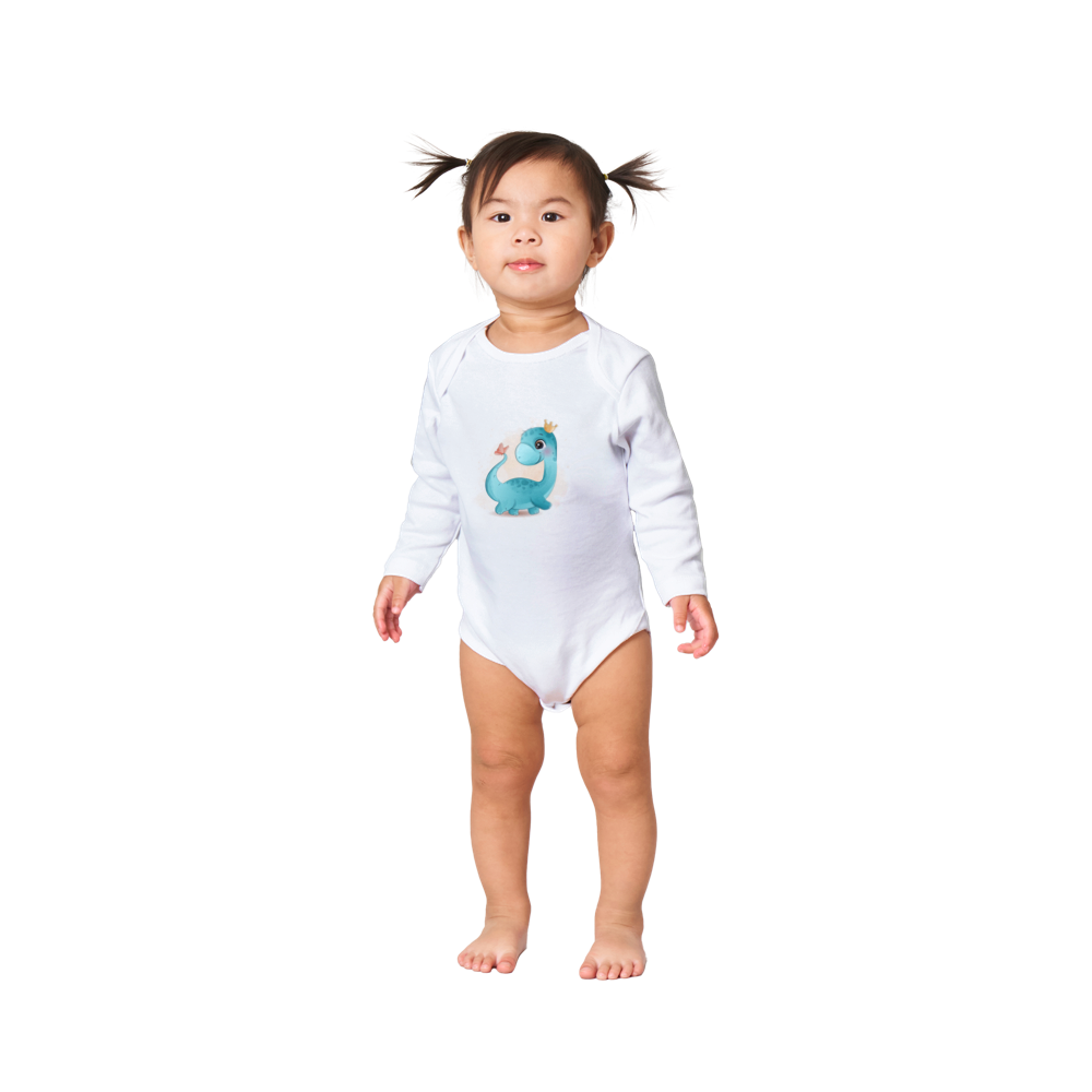 Dinosaur princess Baby Long Sleeve Onesies