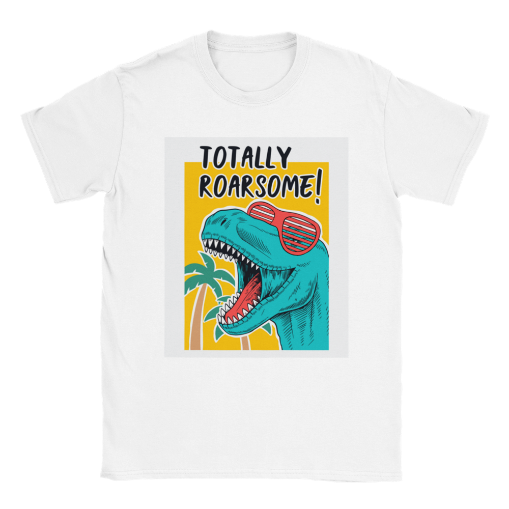 Totally roarsome t-Rex kids dinosaur T-shirt