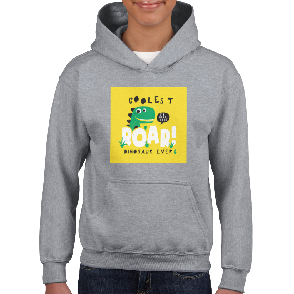 Cool dinosaur Kids Pullover Hoodie