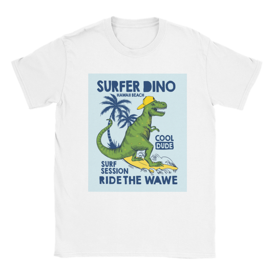 Surfer Dino Kids dinosaur T-shirt