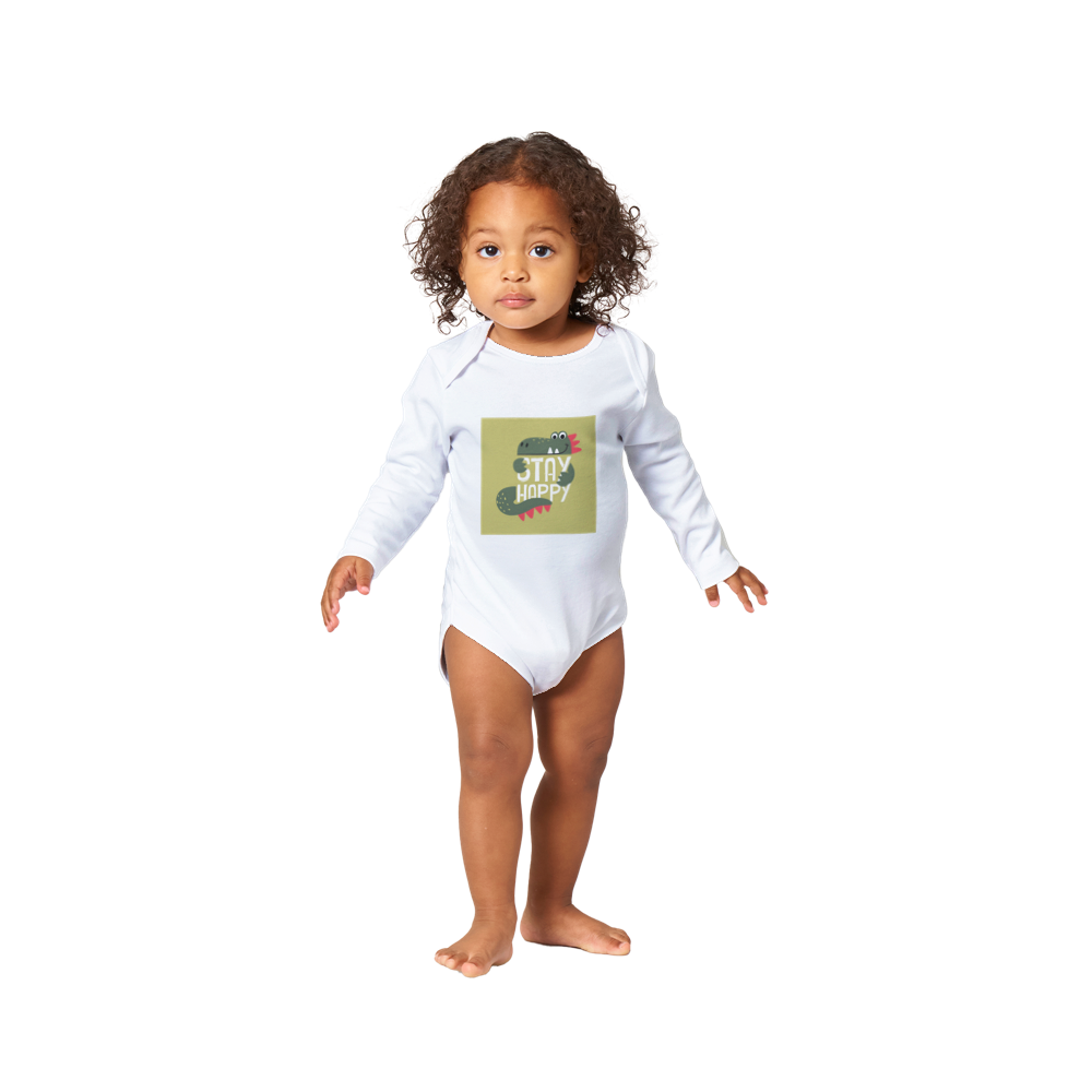 Stay happy Baby Long Sleeve Onesies