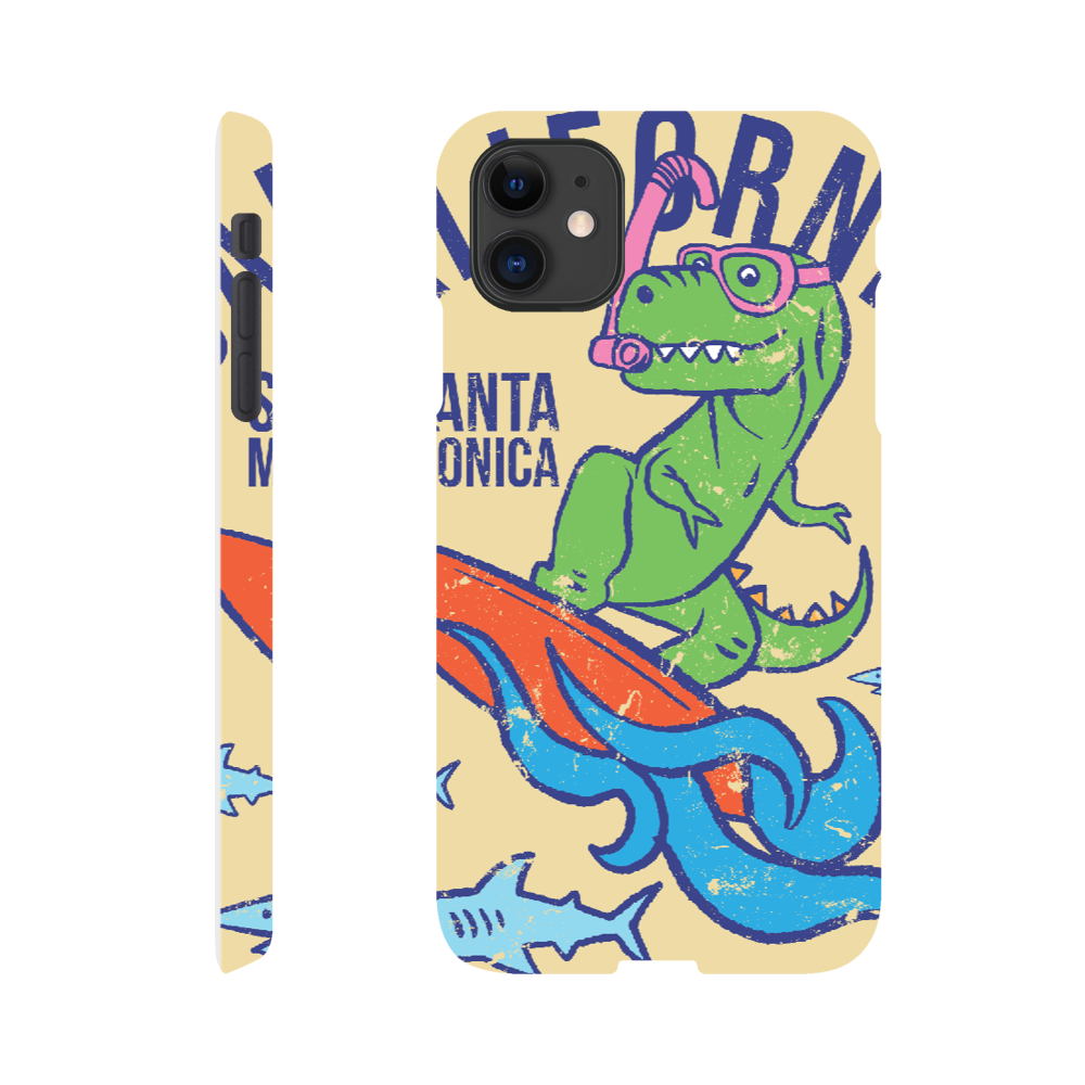 Surfing t-Rex Slim phone case Christmas gift