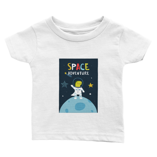 Space adventure dinosaur Baby T-shirt