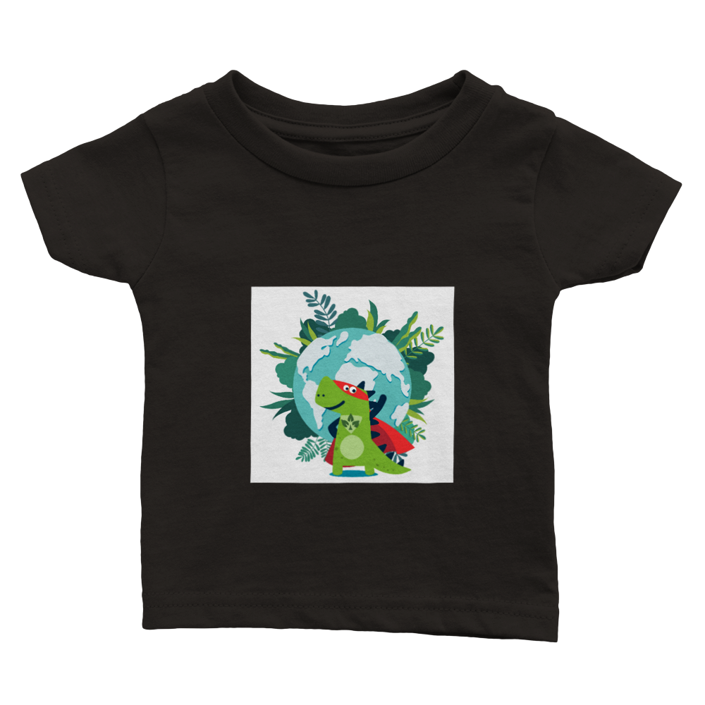 Superhero dinosaur baby T-shirt