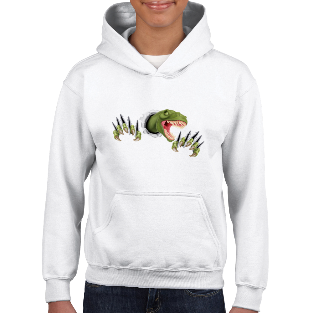 Velociraptor Kids Pullover Hoodie