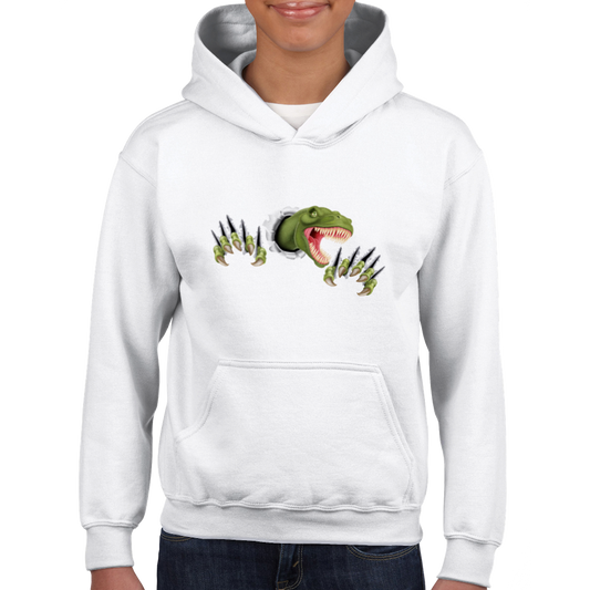 Velociraptor Kids Pullover Hoodie