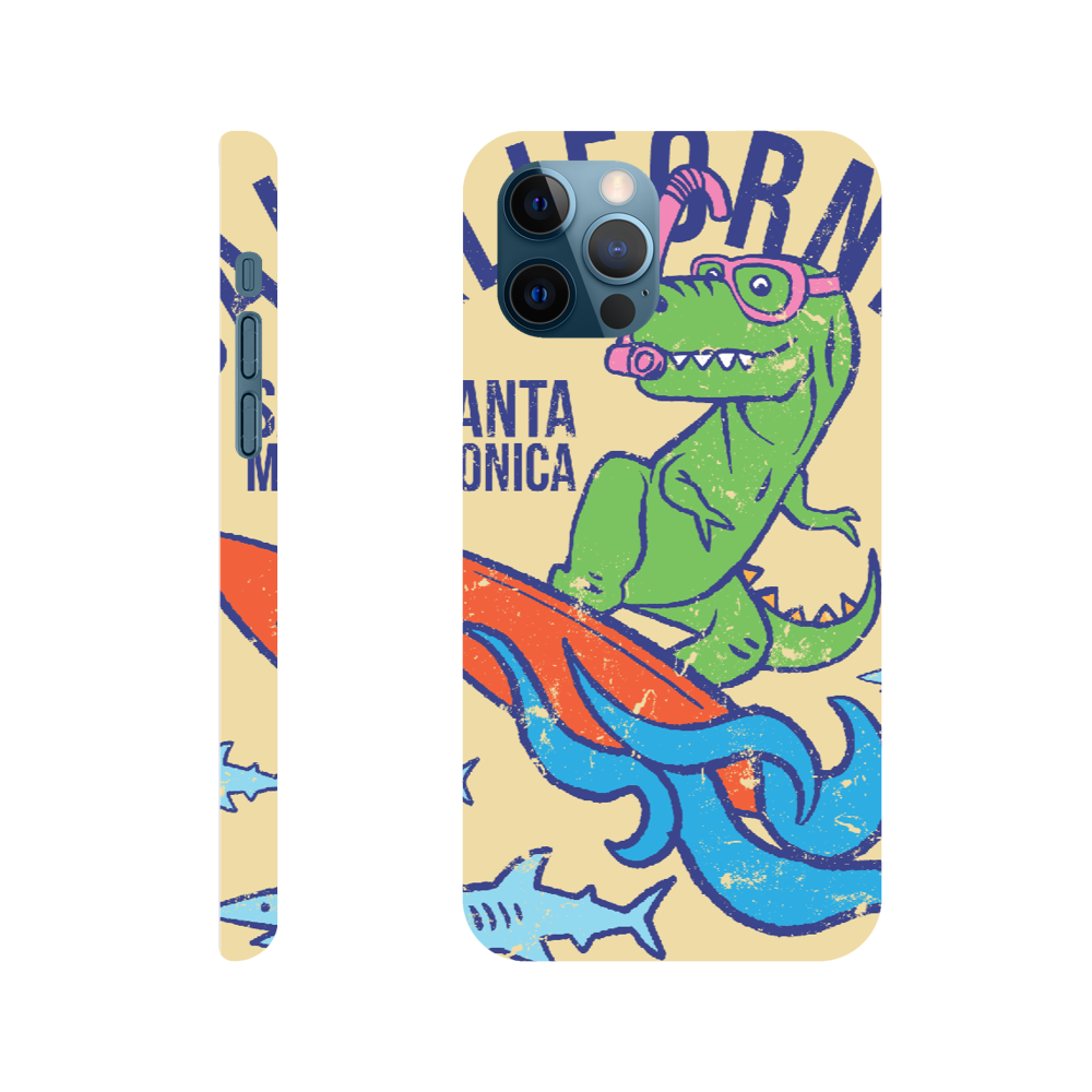 Surfing t-Rex Slim phone case Christmas gift