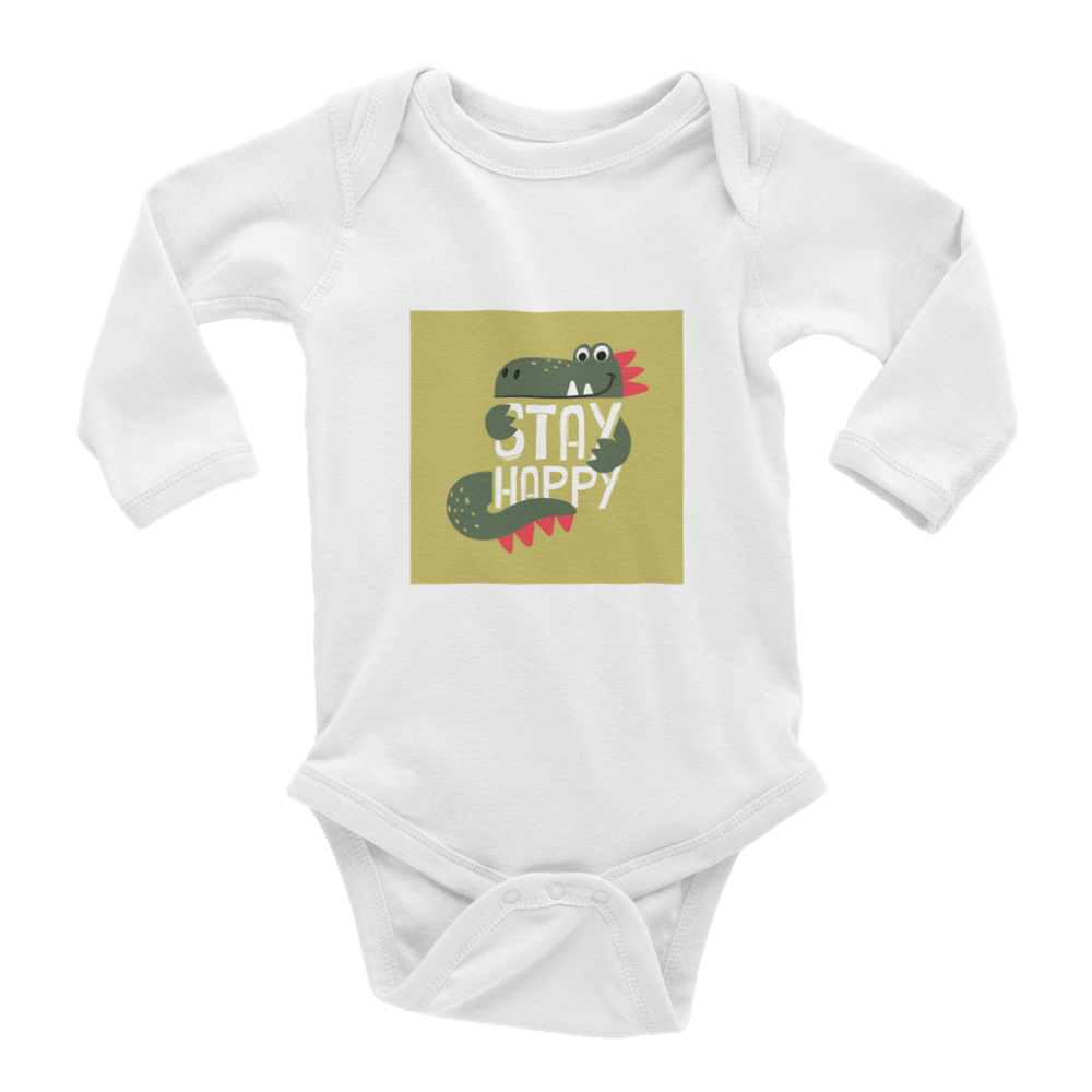 Stay happy Baby Long Sleeve Onesies