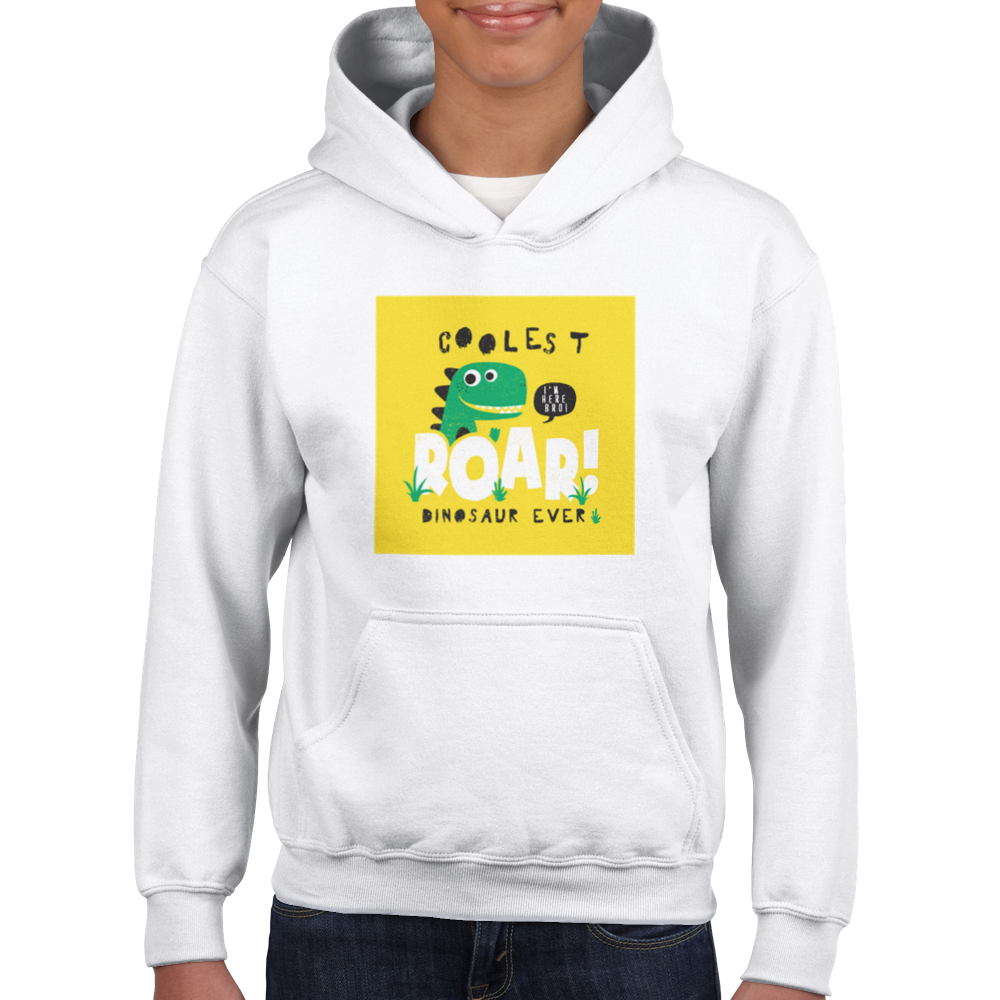 Cool dinosaur Kids Pullover Hoodie