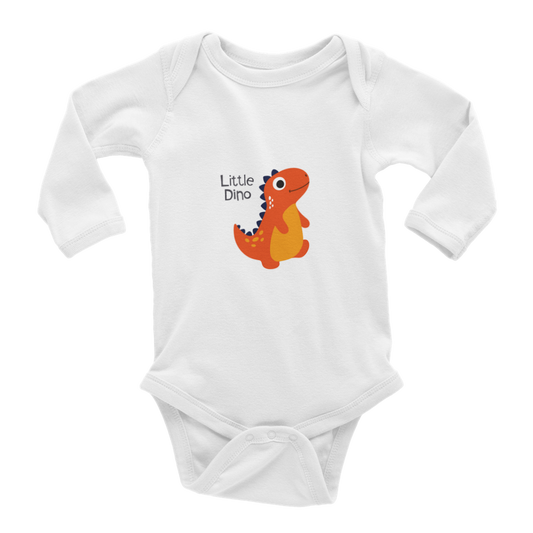 Little Dino Baby Long Sleeve Onesies