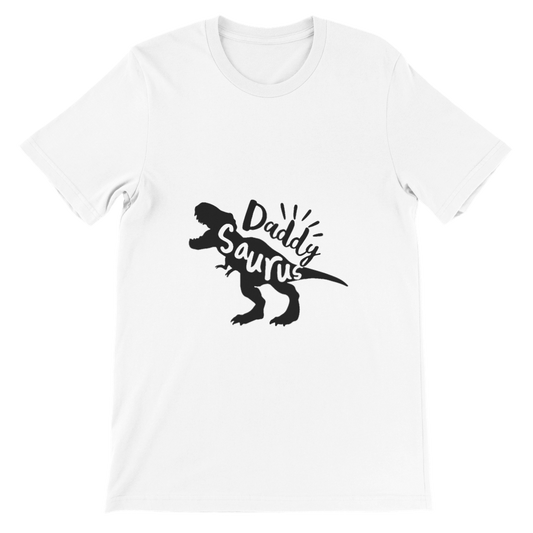 Mens Daddy saurus Premium Crewneck T-shirt Christmas gift