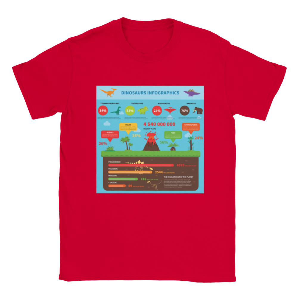 Dinosaur evolution Kids T-shirt