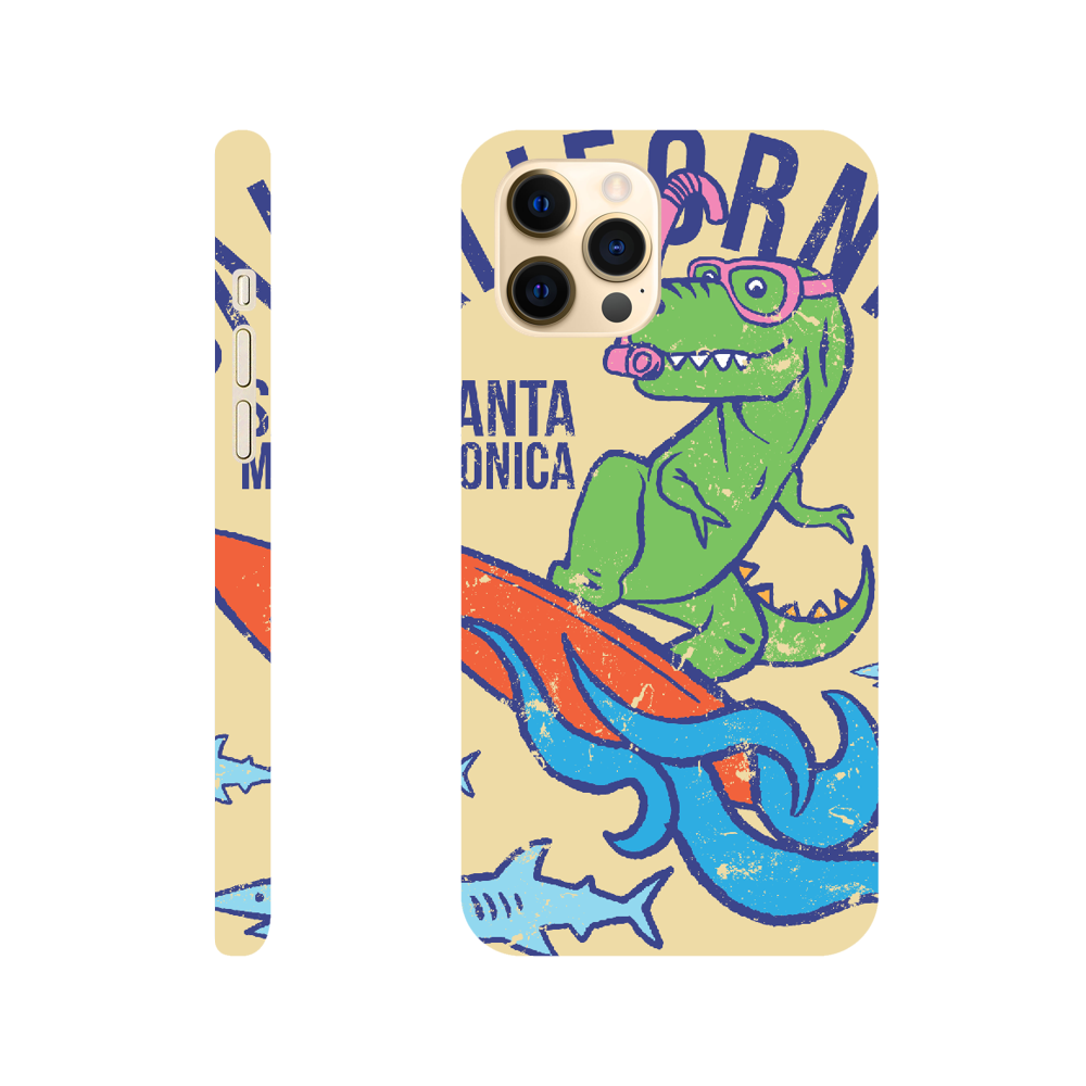 Surfing t-Rex Slim phone case Christmas gift