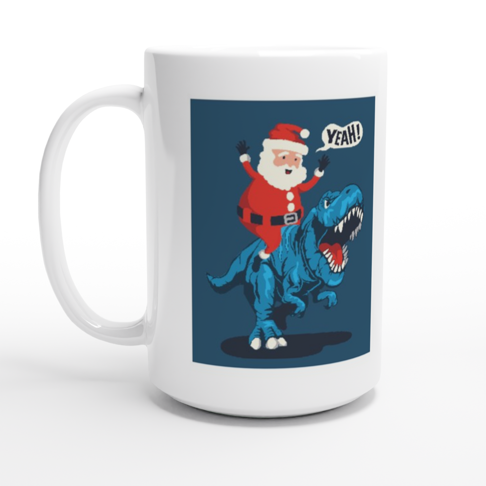 Wild Santa Christmas 15oz Ceramic Mug