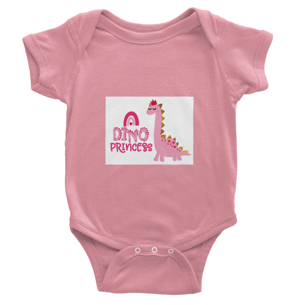 Dinosaur princess Baby Short Sleeve Onesies