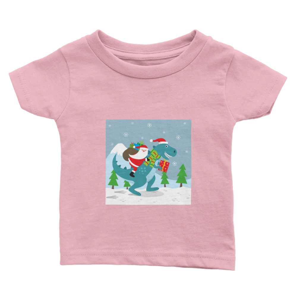 T-Rex Baby Christmas T-shirt