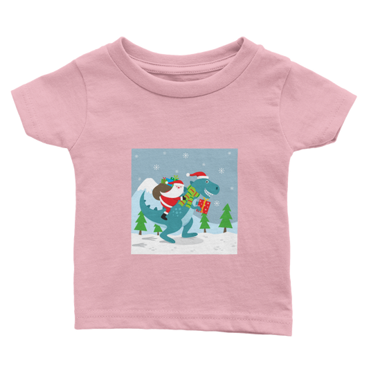 T-Rex Baby Christmas T-shirt