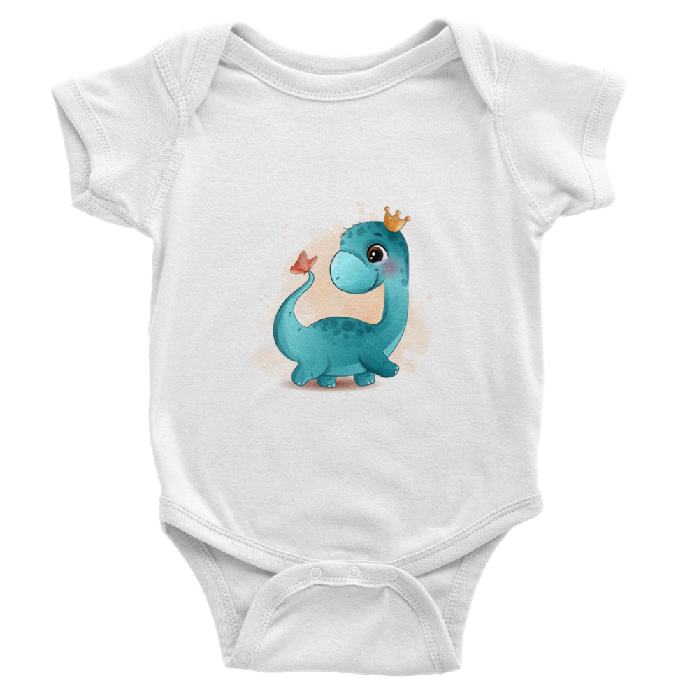 Dino princess Baby Short Sleeve Onesies