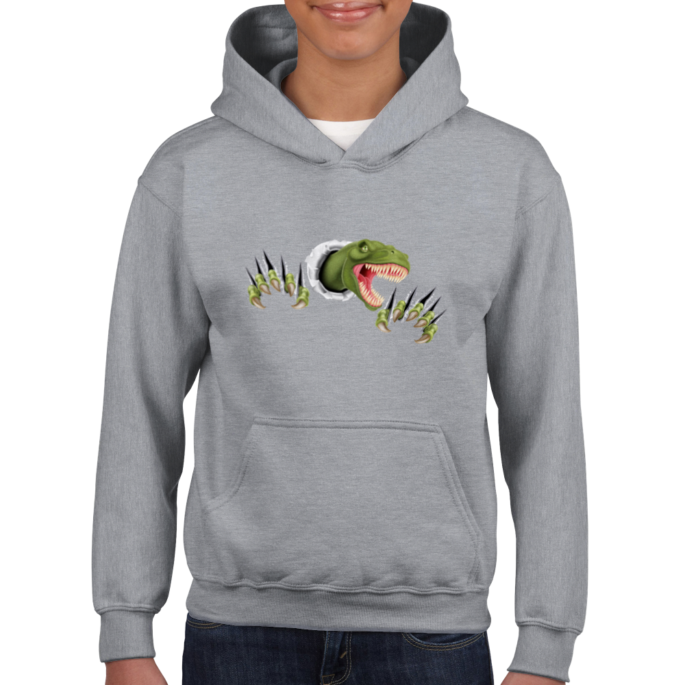 Velociraptor Kids Pullover Hoodie