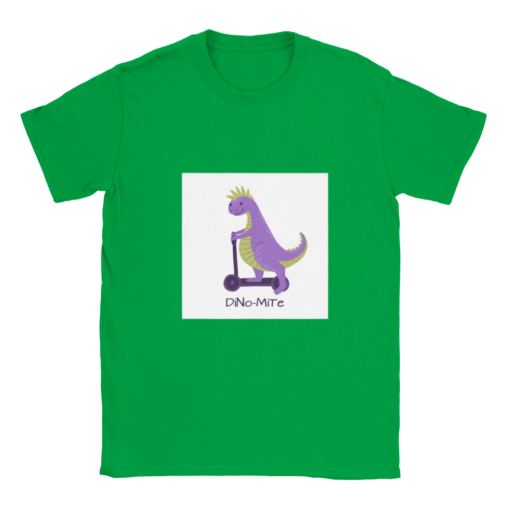 Dinosaur scooter Kids T-shirt