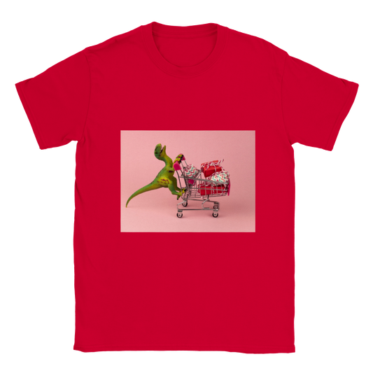 Shopping dinosaur Kids T-shirt