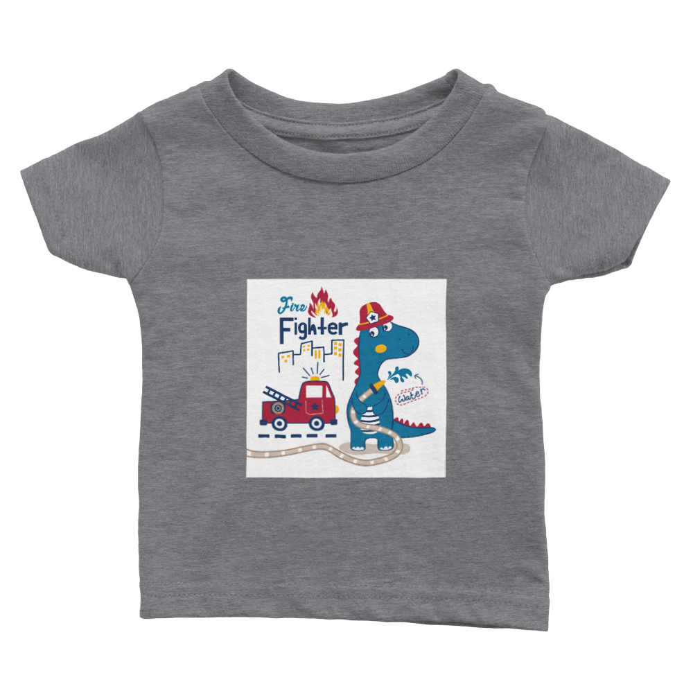 Dinosaur fireman Baby T-shirt