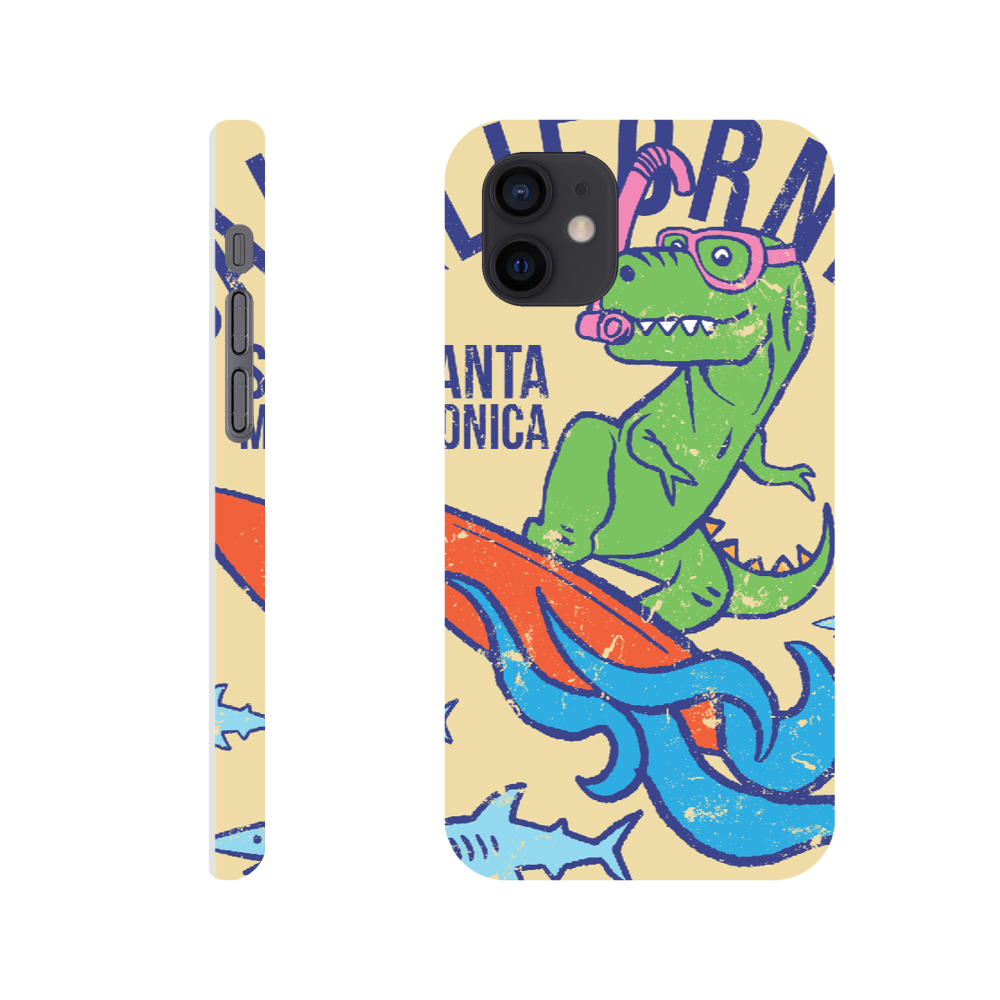 Surfing t-Rex Slim phone case Christmas gift