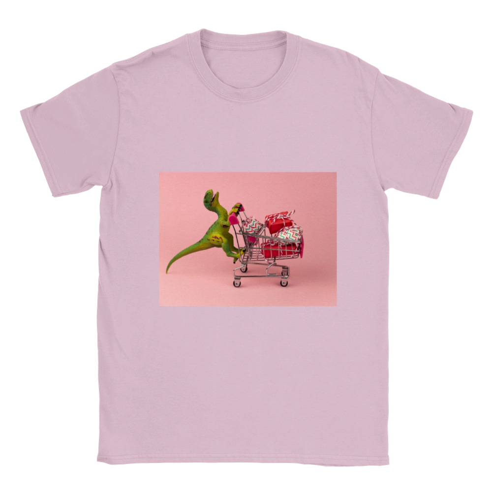 Shopping dinosaur Kids T-shirt