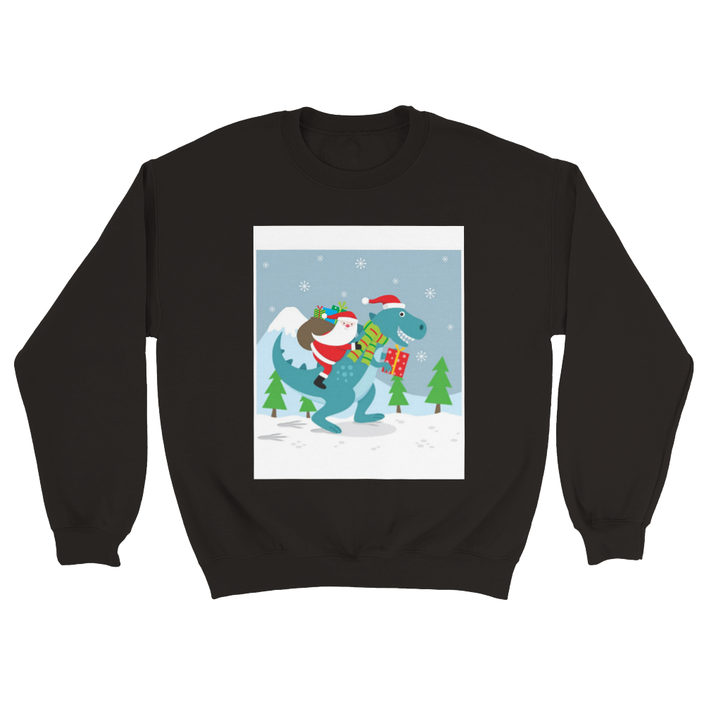 T-Rex kids Christmas Jumper