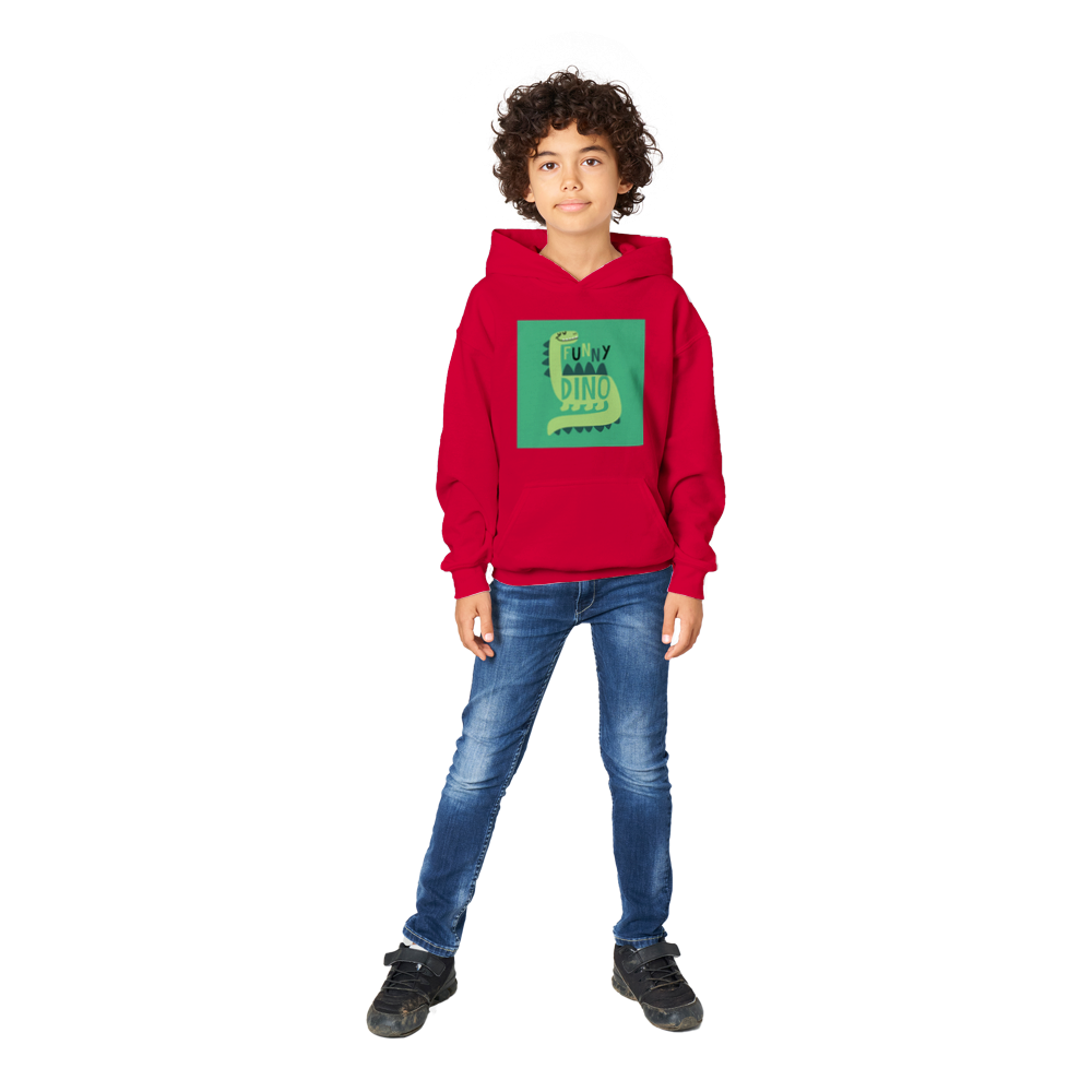 Funny dinosaur Kids Pullover Hoodie