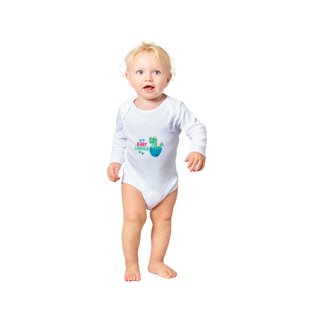 Baby Saurus Long Sleeve Onesies