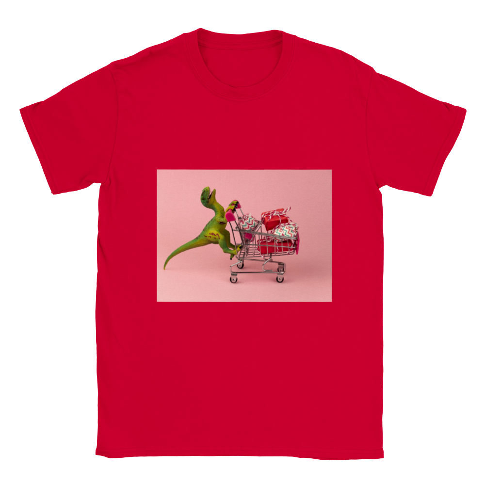 Shopping dinosaur Kids T-shirt