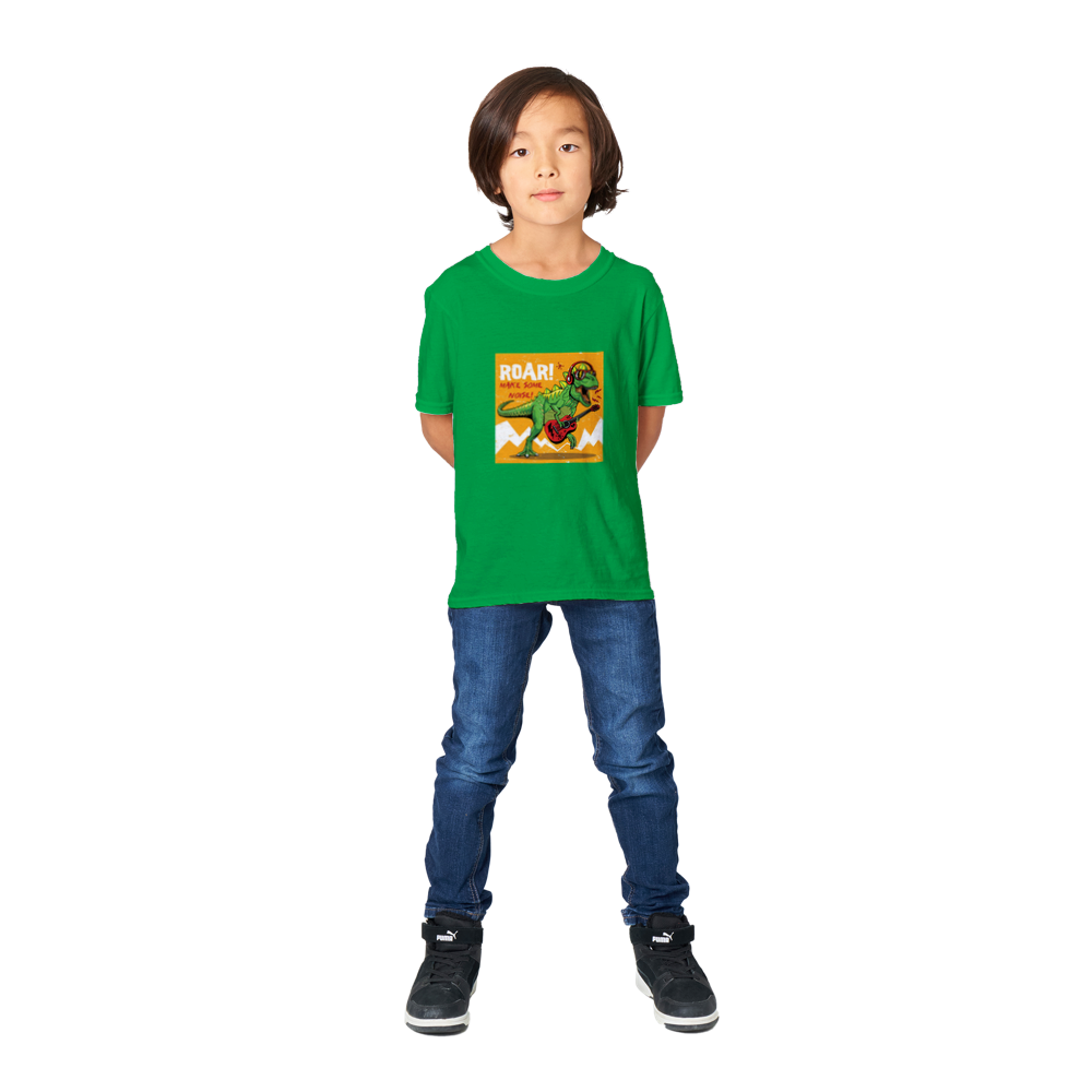 Make some noise kids dinosaur T-shirt