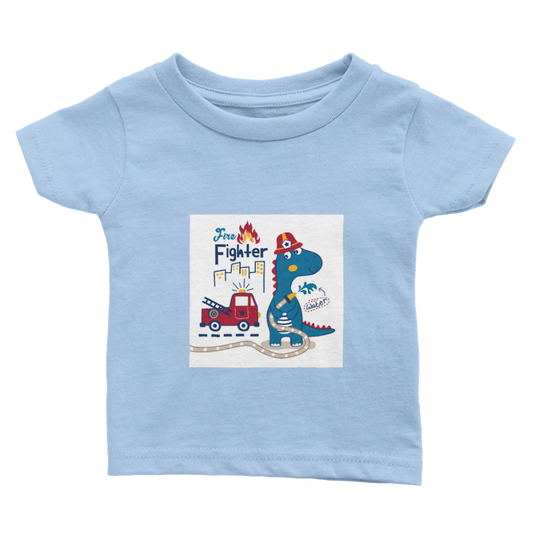 Dinosaur fireman Baby T-shirt