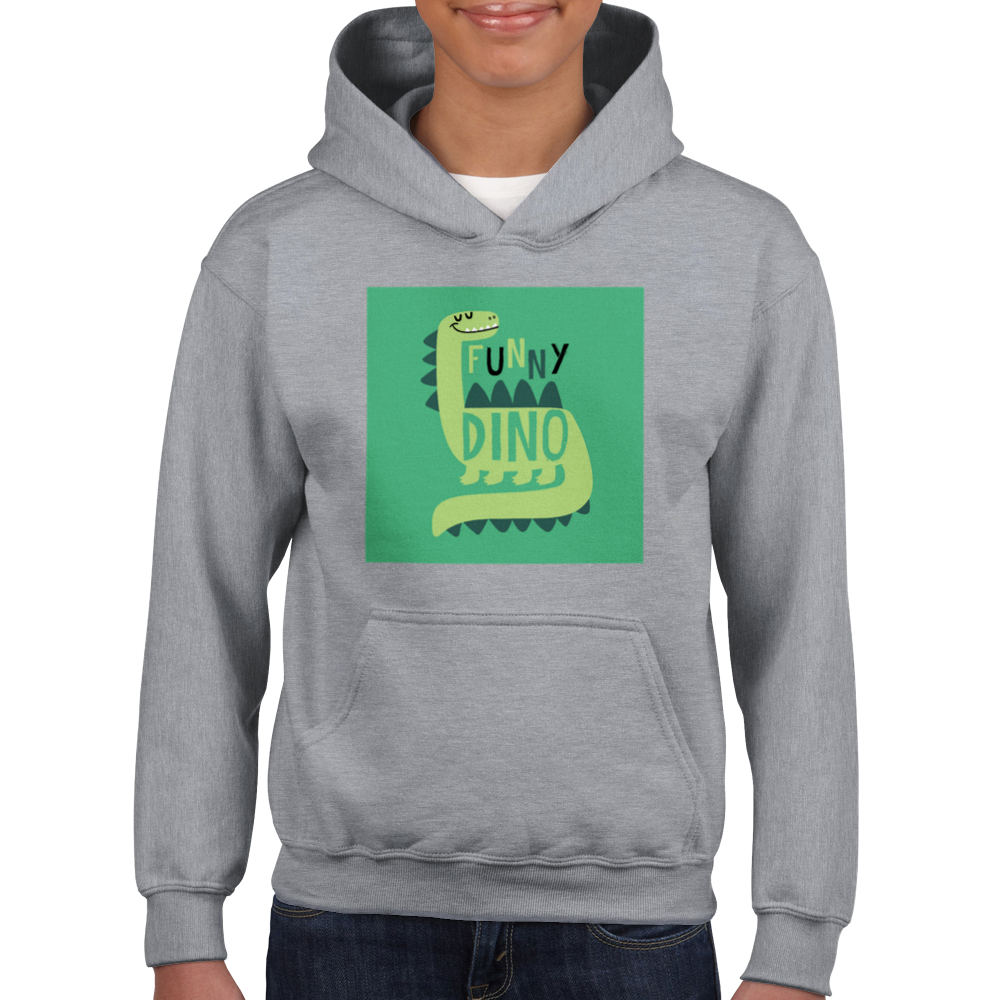 Funny dinosaur Kids Pullover Hoodie