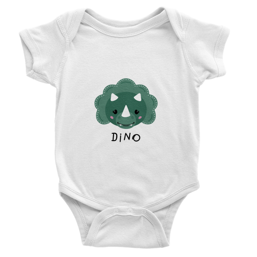 Cute dinosaur Baby Short Sleeve Onesies