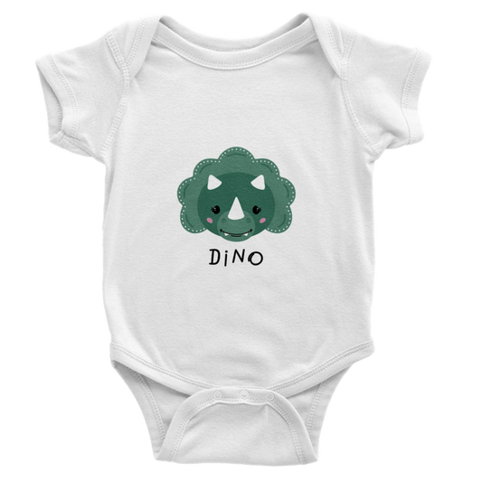 Cute dinosaur Baby Short Sleeve Onesies