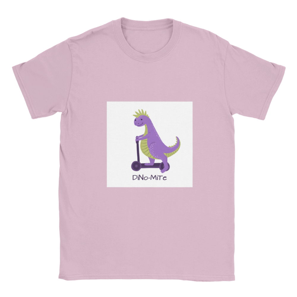 Dinosaur scooter Kids T-shirt