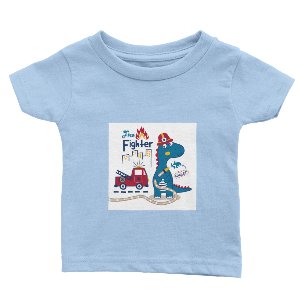 Dinosaur fireman Baby T-shirt