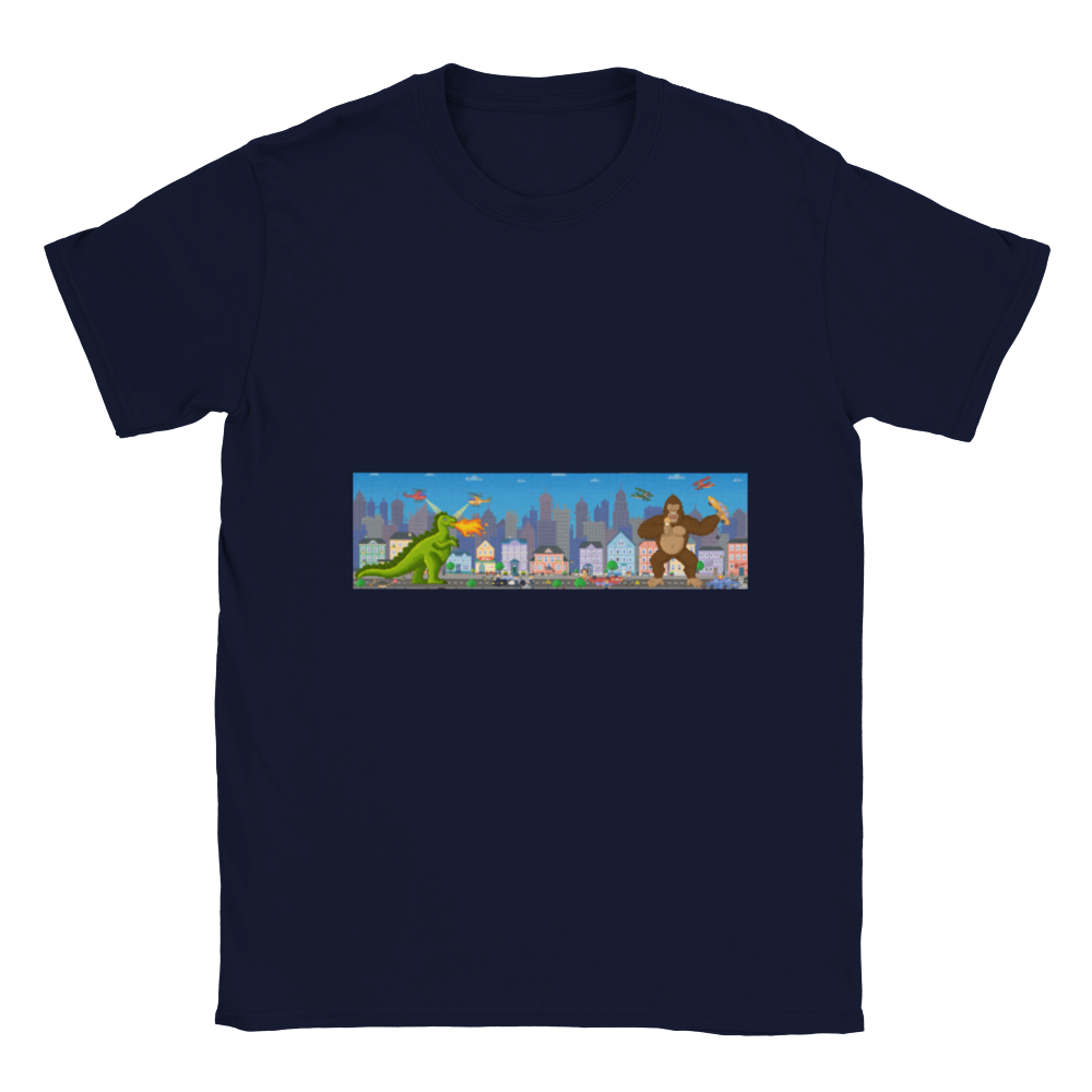 King Kong vs Godzilla Kids dinosaur T-shirt