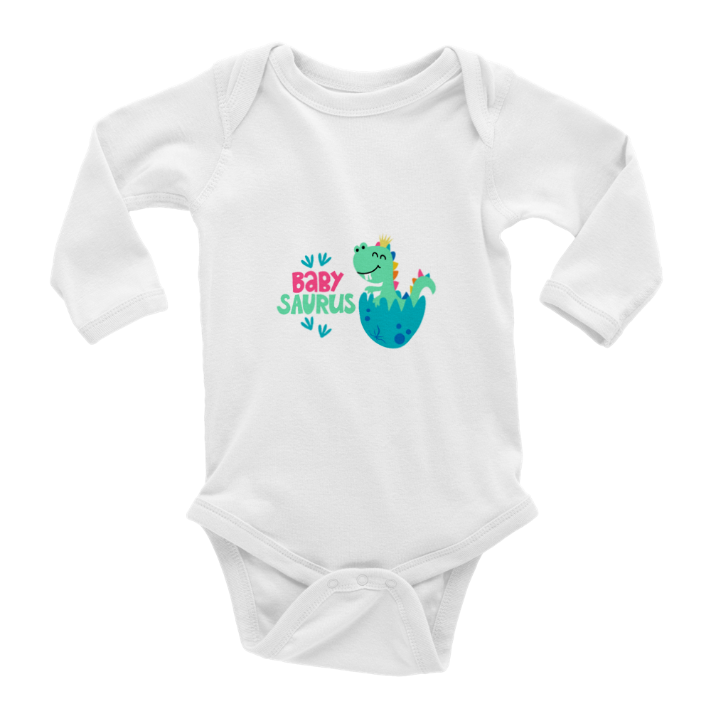 Baby Saurus Long Sleeve Onesies