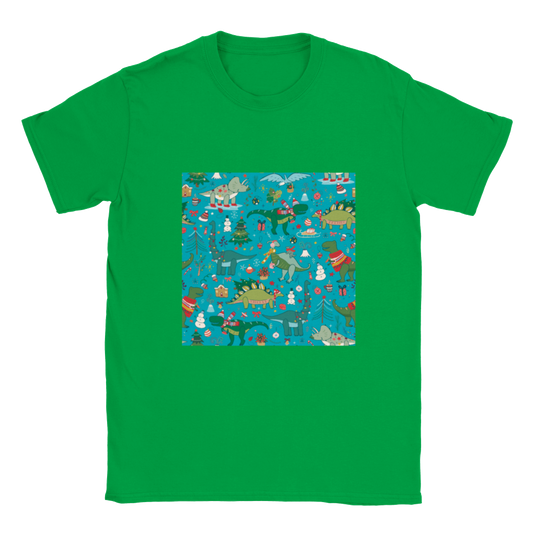 Dinosaur kids Christmas T-shirt