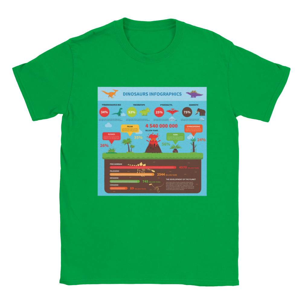 Dinosaur evolution Kids T-shirt