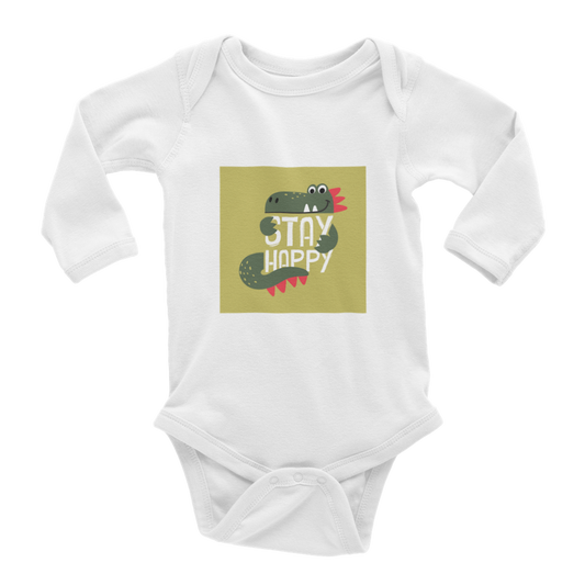 Stay happy Baby Long Sleeve Onesies