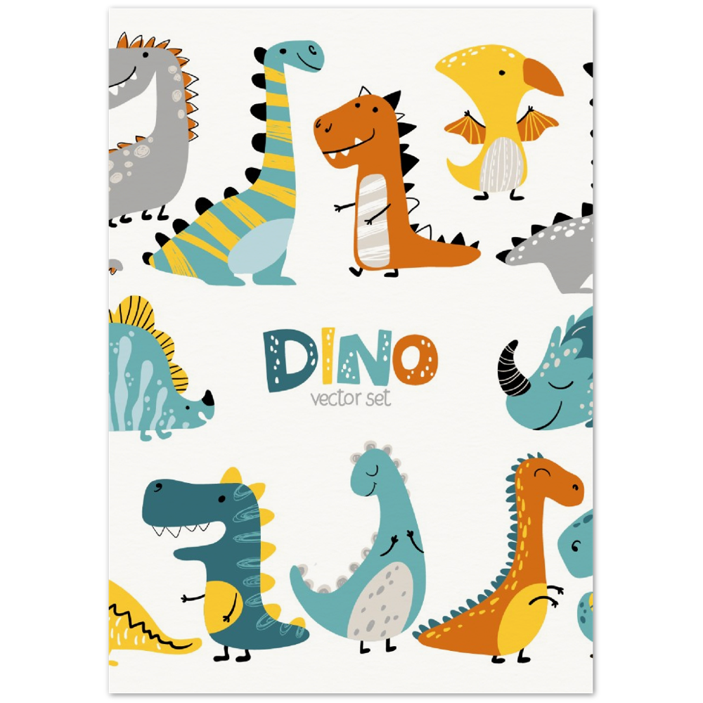 Dino Museum-Quality Matte Paper Poster