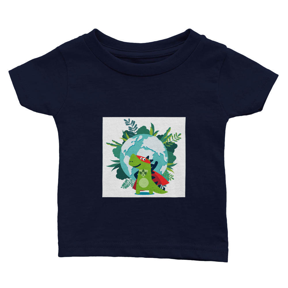 Superhero dinosaur baby T-shirt