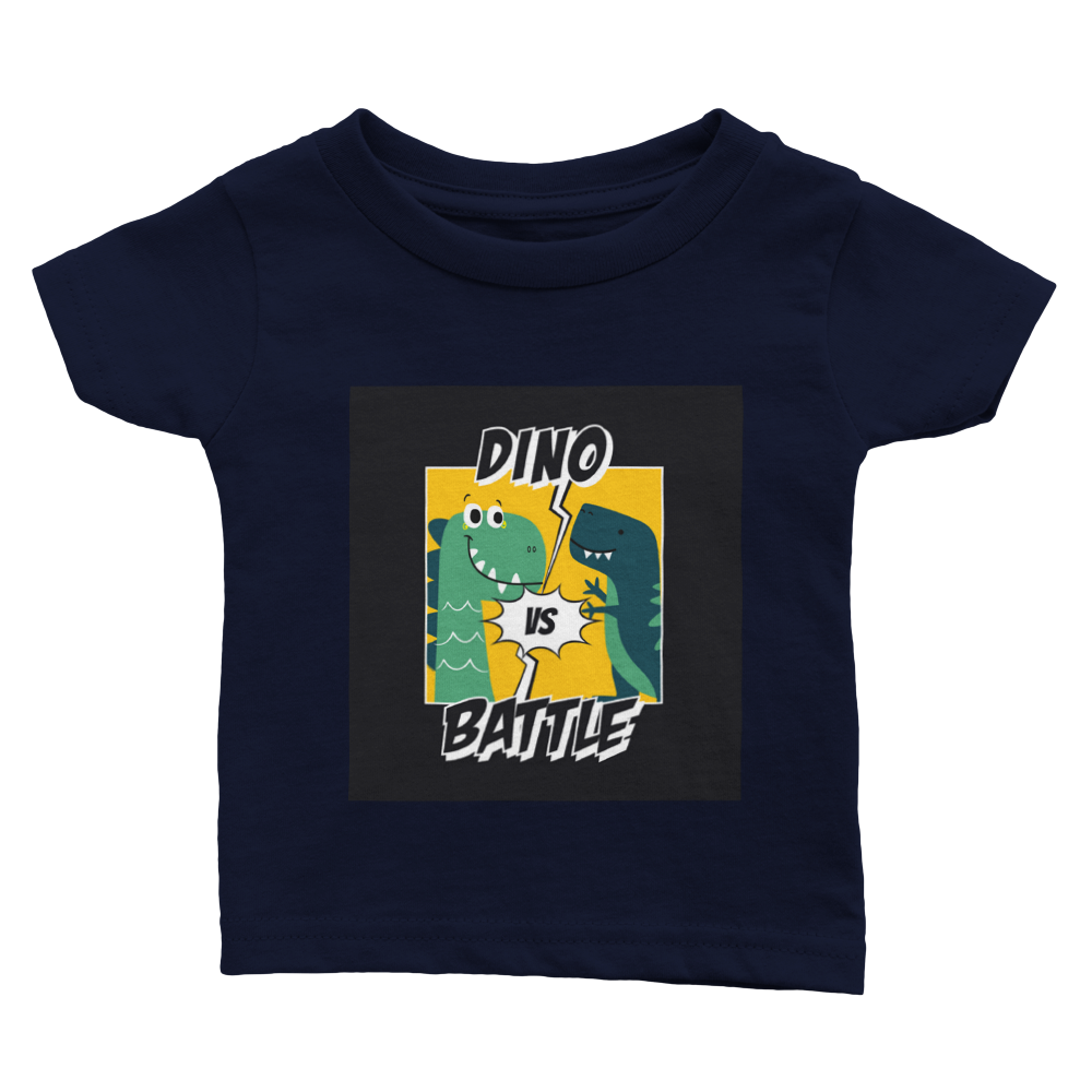 Dinosaur battle Baby T-shirt