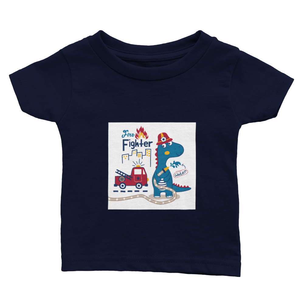 Dinosaur fireman Baby T-shirt