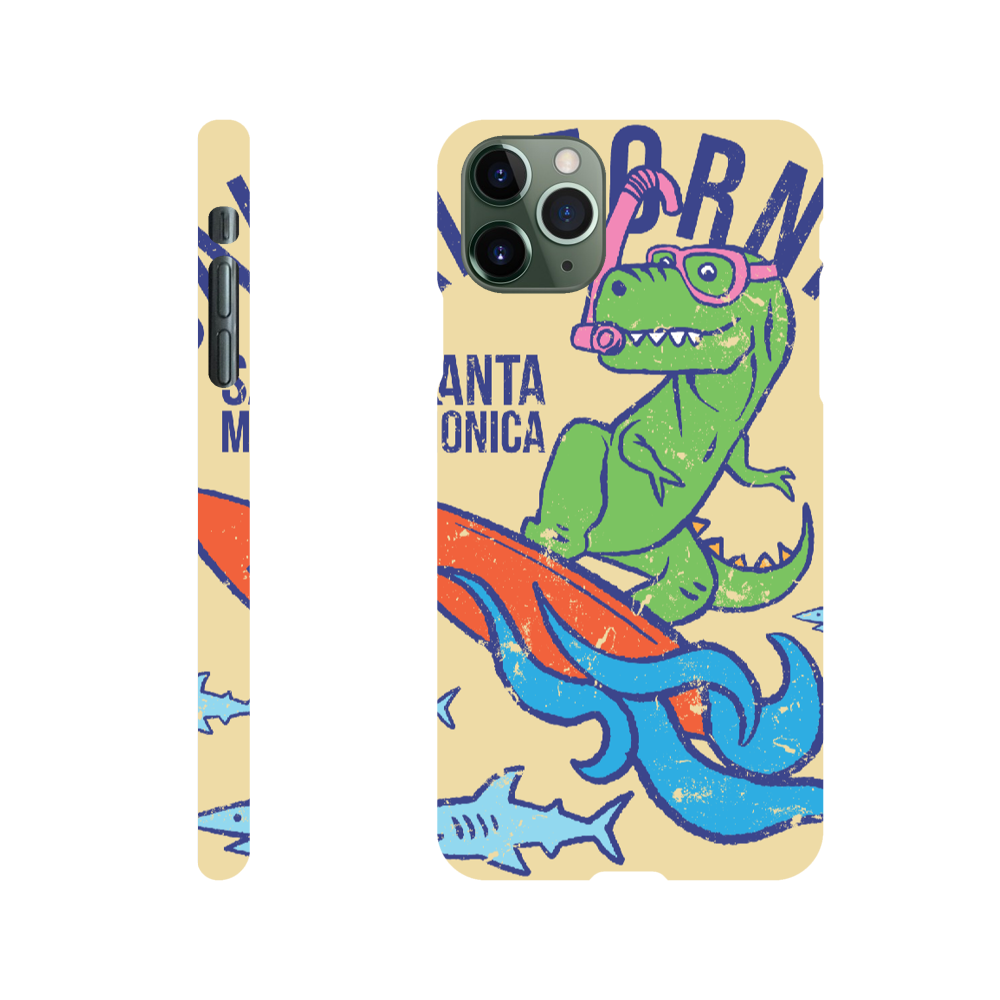 Surfing t-Rex Slim phone case Christmas gift