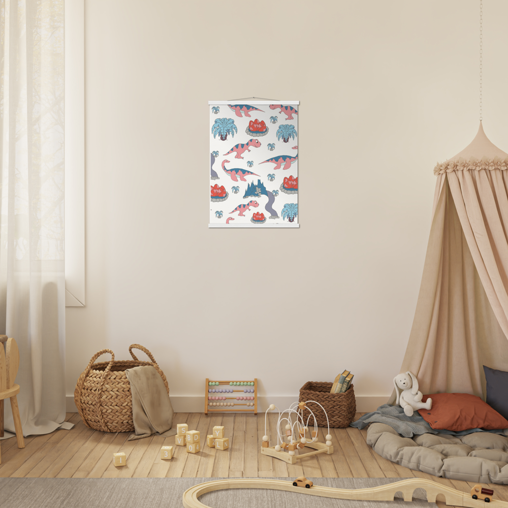 Dinosaur Museum-Quality Matte Paper Poster & Hanger